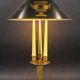 Bronze Bouillotte Lamp in Empire Style with Metal Shade
