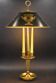 Bronze Bouillotte Lamp in Empire Style with Metal Shade