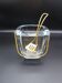 Vintage crystal and gold metal ice bucket