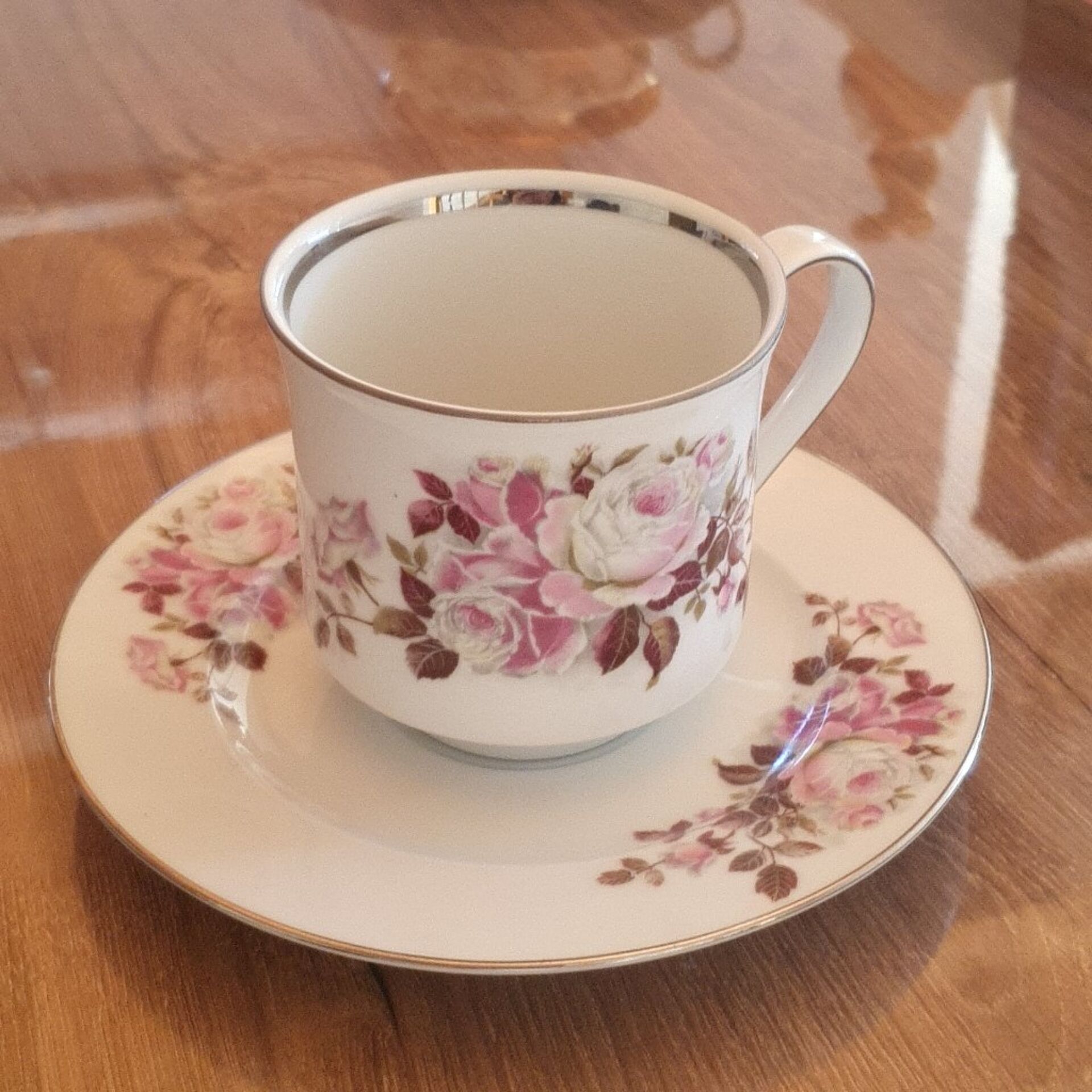 Gloria Bayreuth porcelain cup and saucer.