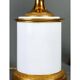 Paire de lampes en opaline de forme Médicis, début du XXème siècle