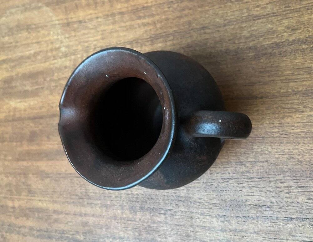 Mid-century minimalist vase pitcher by Hartwig Heyne Hoy Pottery, Germany, 1960s.