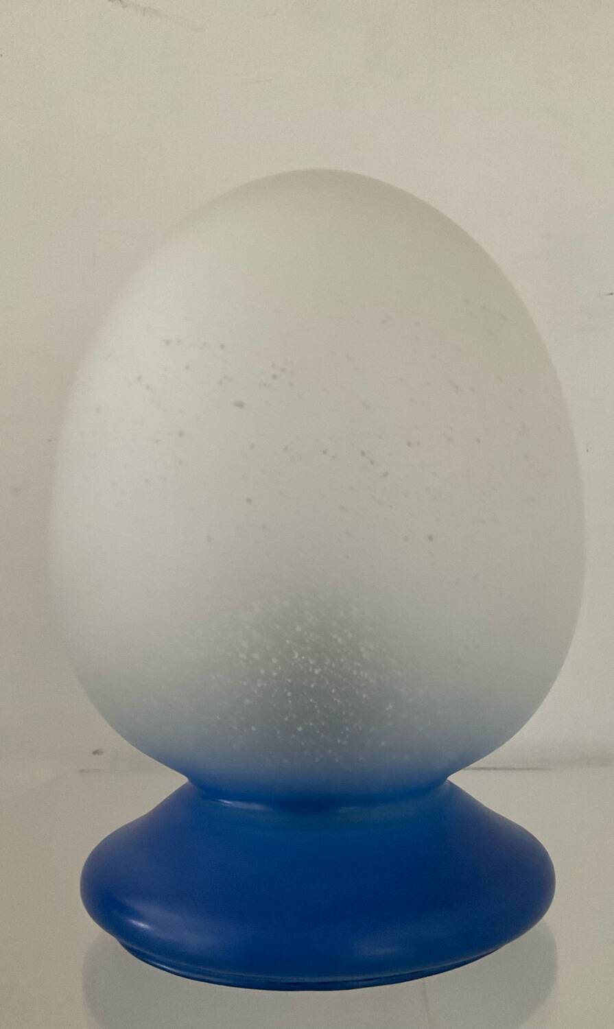 80s glass paste egg lamp