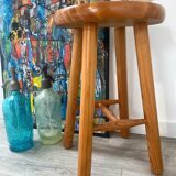 Pine tripod stool