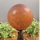Antique Art Deco lamp – Seal in metal and globe ball in glass paste
