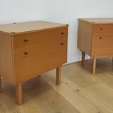 Set of 2 bedside tables from the middle of the century