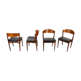 4 vintage scandinavian chairs in teak jydsk mobelindustri 1960