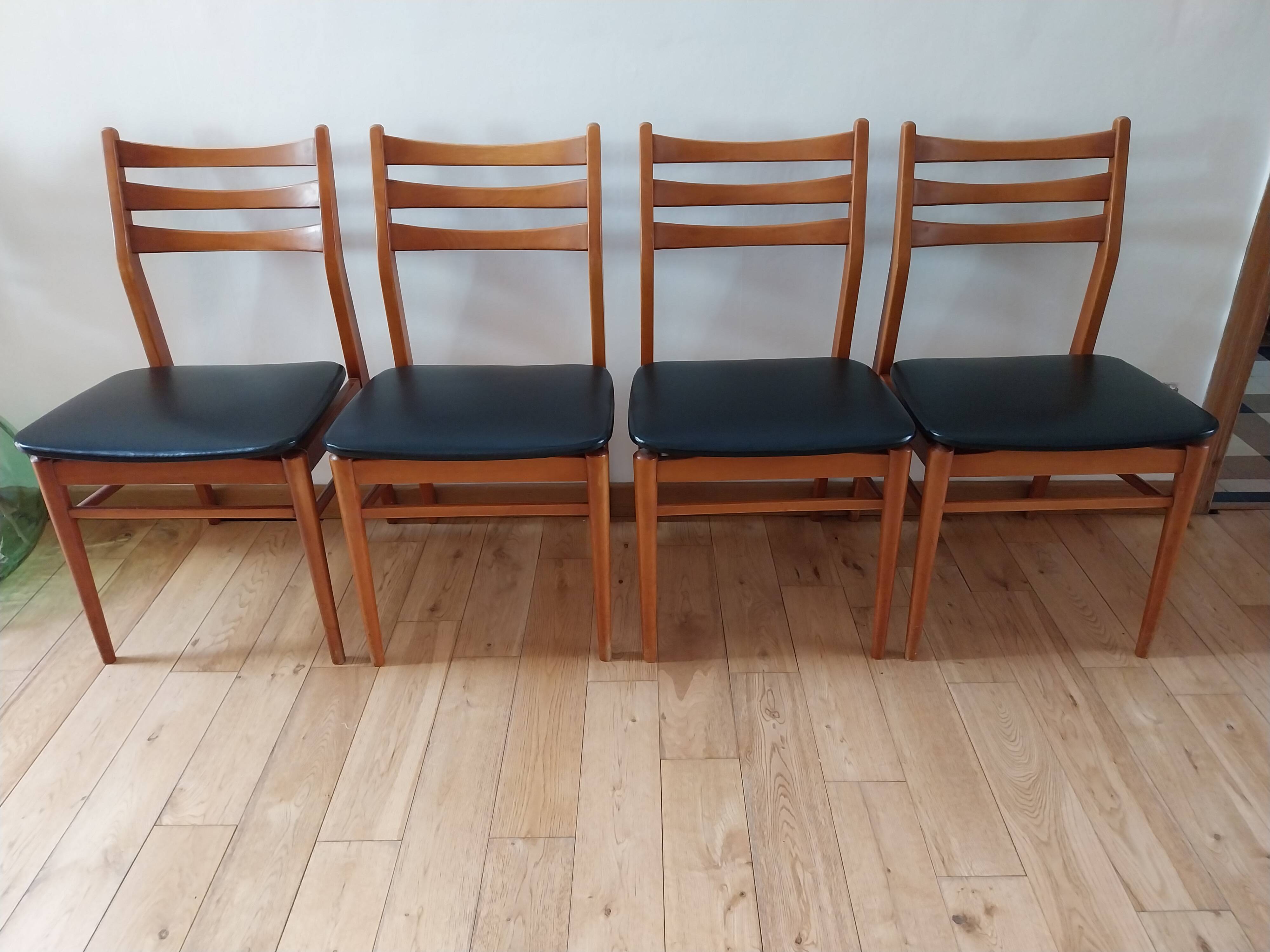 Lot de 4 chaises scandinaves Alma