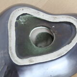 Modernist black special ceramic ashtray