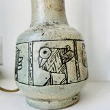 Ceramic lamp base by Jacques Blin