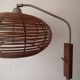 Scandinavian bamboo floor lamp, design 50s