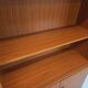 Vintage Scandinavian style storage bookcase in melamine and teak from the 60s