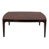 Walnut marquetry coffee table circa 1970