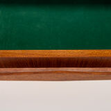 Danish vintage corner cabinet in teak and glass