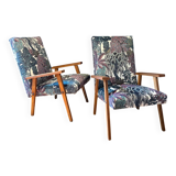 Pair of restored Scandinavian armchairs