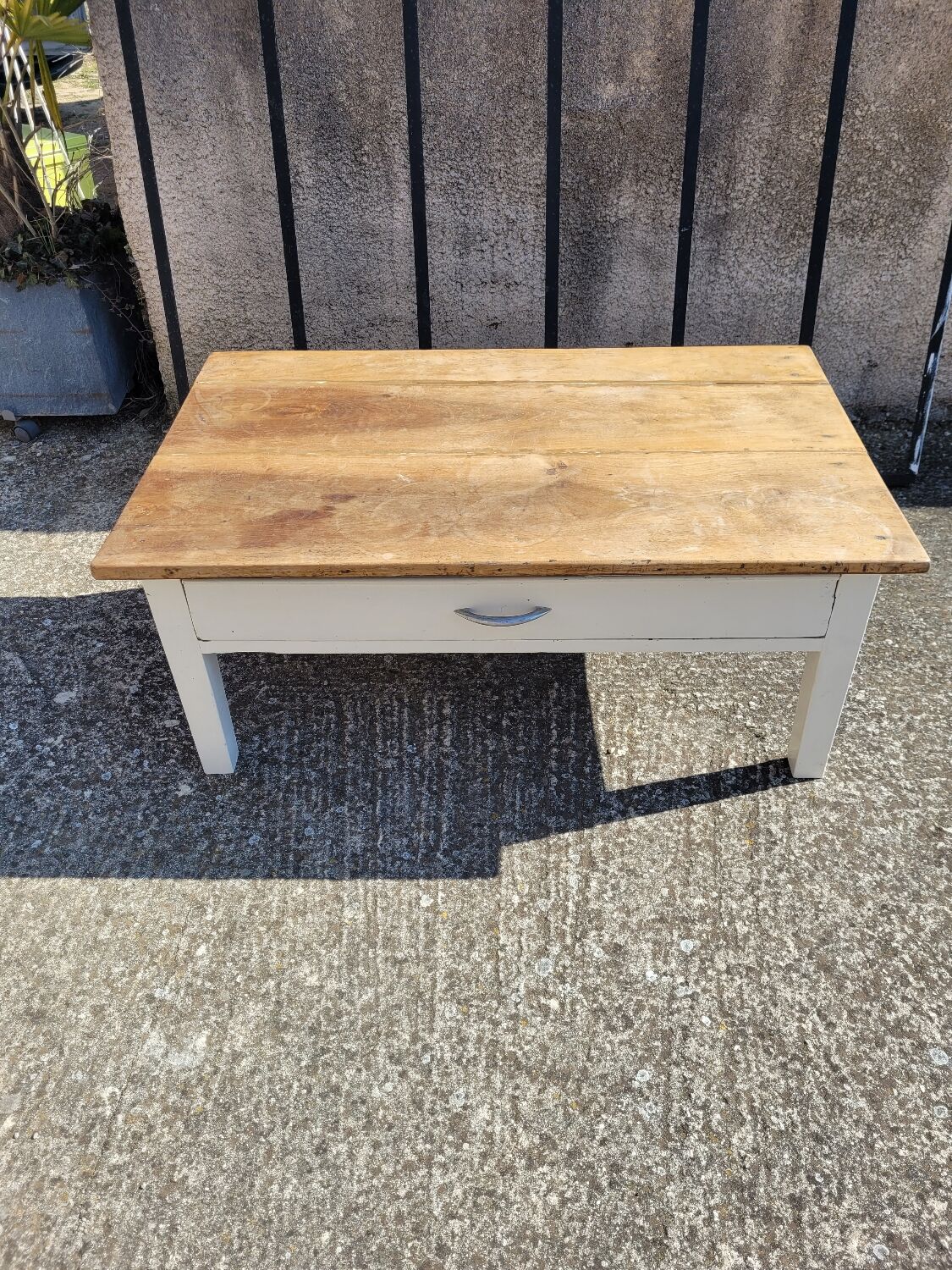 Rustic vintage coffee table