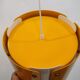 Modern Danish Pendant Lamp: Dark Yellow Metal, 1990s Design