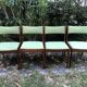 Chaises danoises scandinaves teck Uldum Möbelfabrik années 60