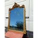 Miroir de cheminée 19ème bois et stuc doré