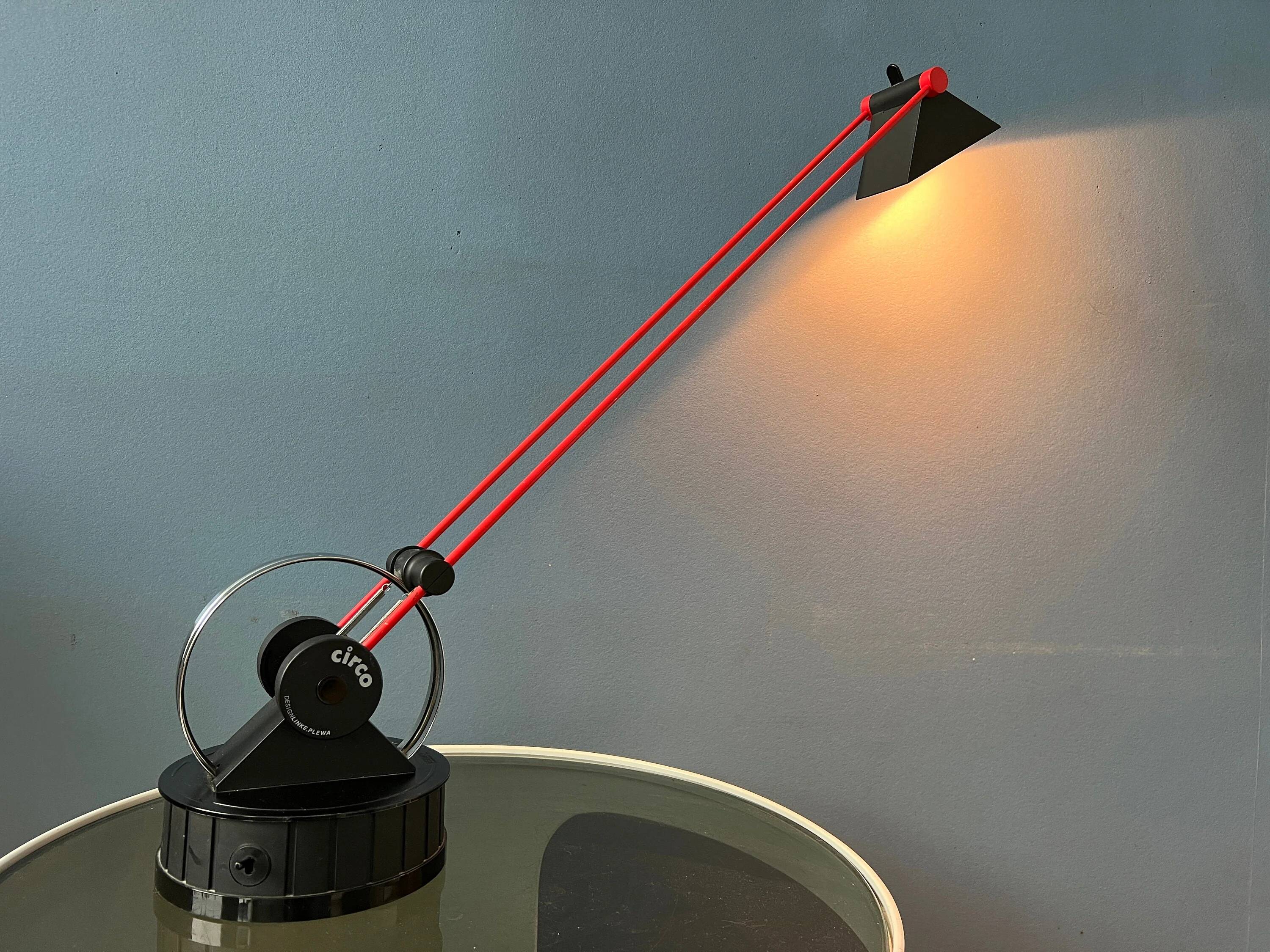 Postmodern table lamp Circo from the 1980s by Linke Plewa for Brilliant AG