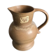 Pichet broc carafe en grès cérame « vieux grès » rhoda beige mat 17 cm