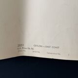 Indian Ocean Ceylon East Coast Nautical Map