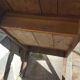 Raw wood farm table coffee table