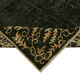 Hand-knotted anatolian antique 1970s 213 cm x 298 cm black wool carpet
