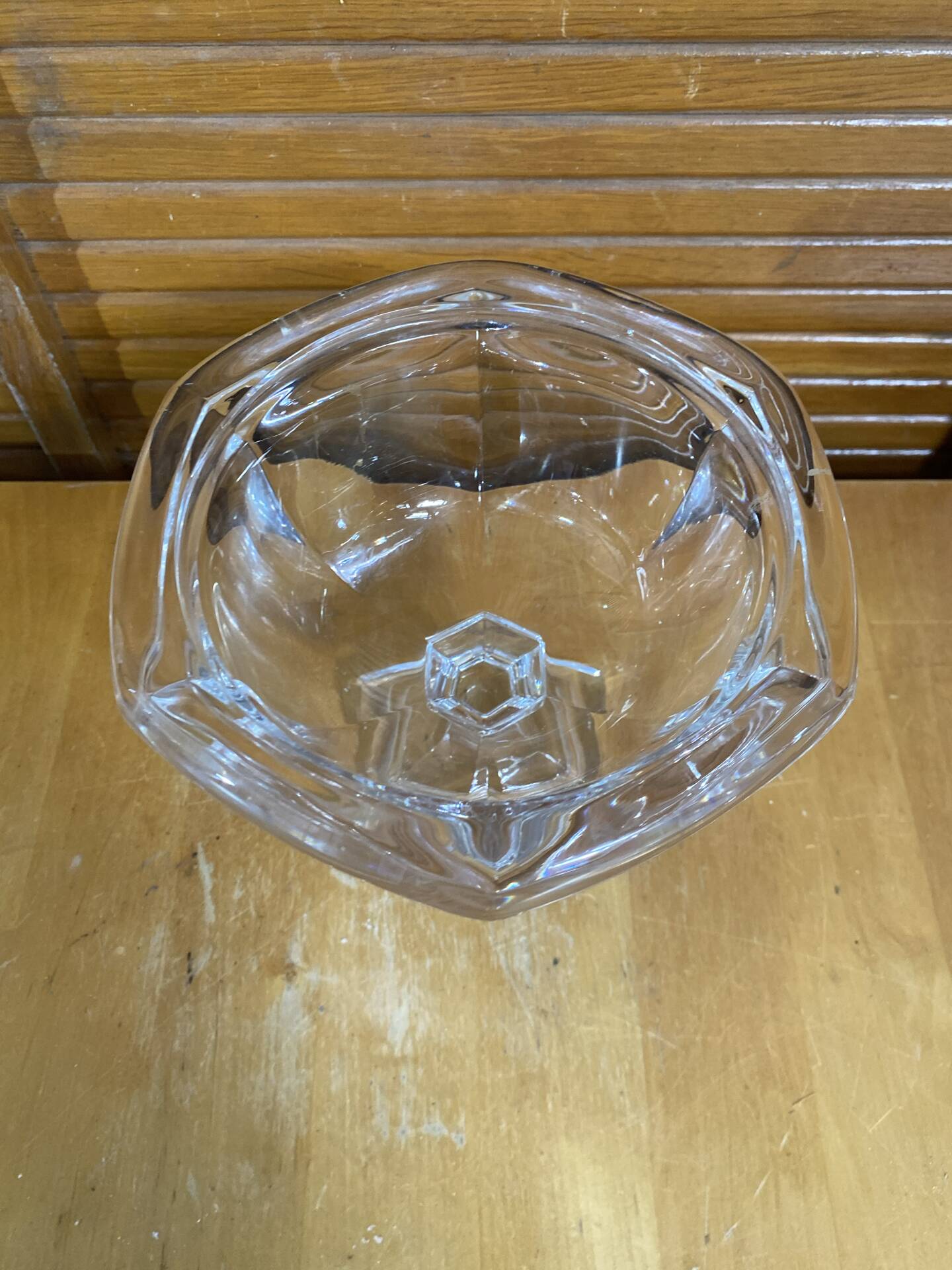 Vintage Art Deco Moulded Crystal Coupe BACCARAT Bourbon Model