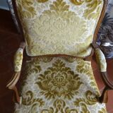 Counterpart of Louis XV period armchairs called "A la Reine"