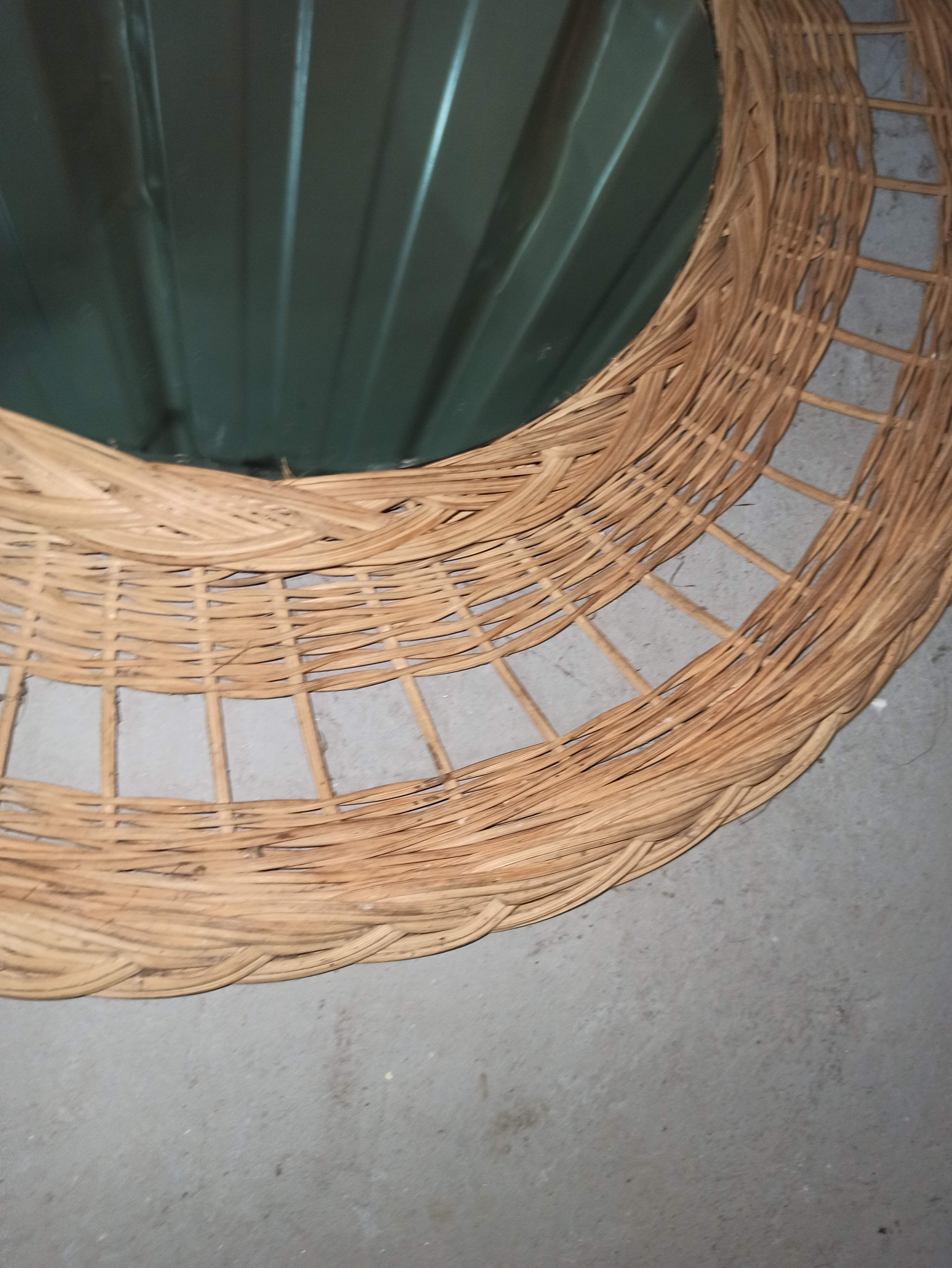 Rattan mirror