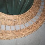 Rattan mirror