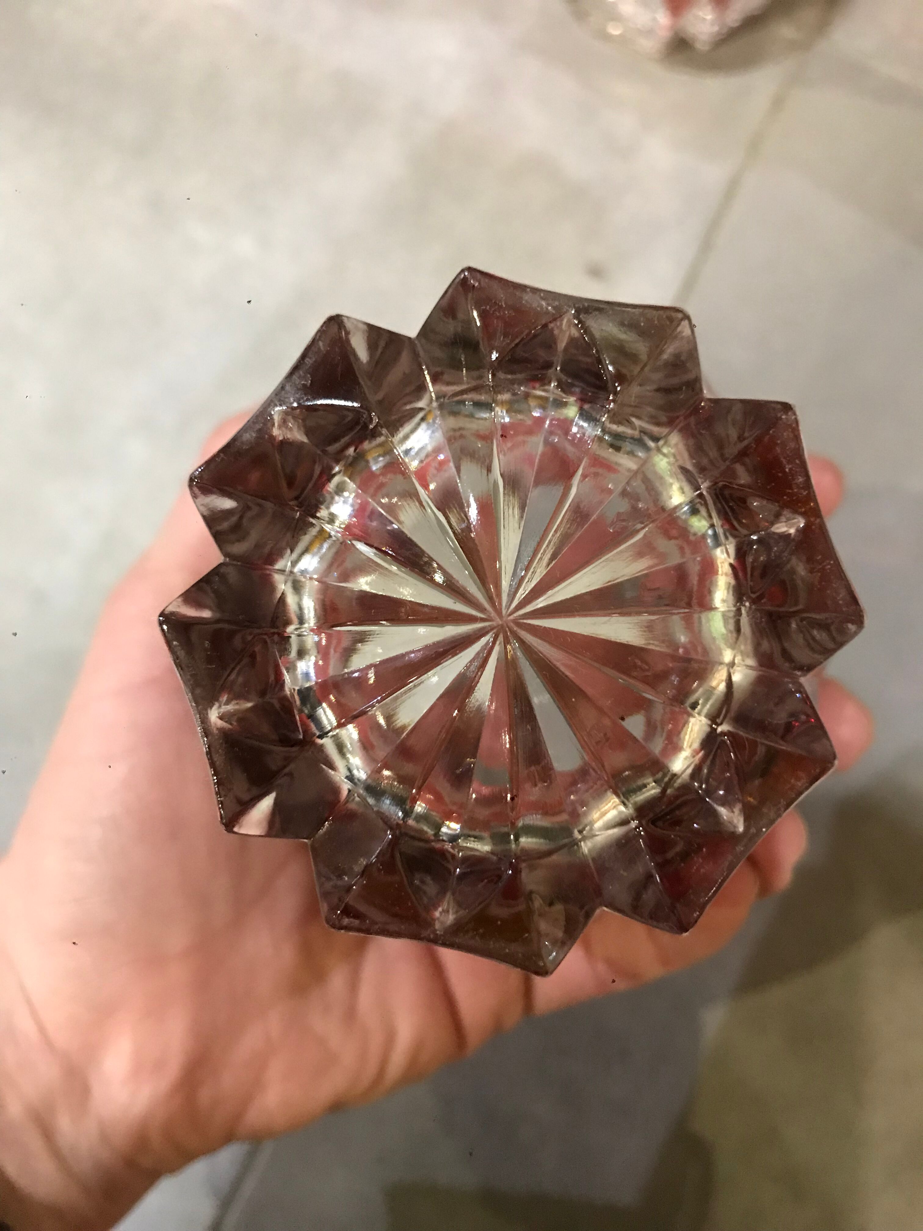 6 bohemian crystal whisky glasses