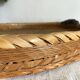 Bird woven bamboo tray