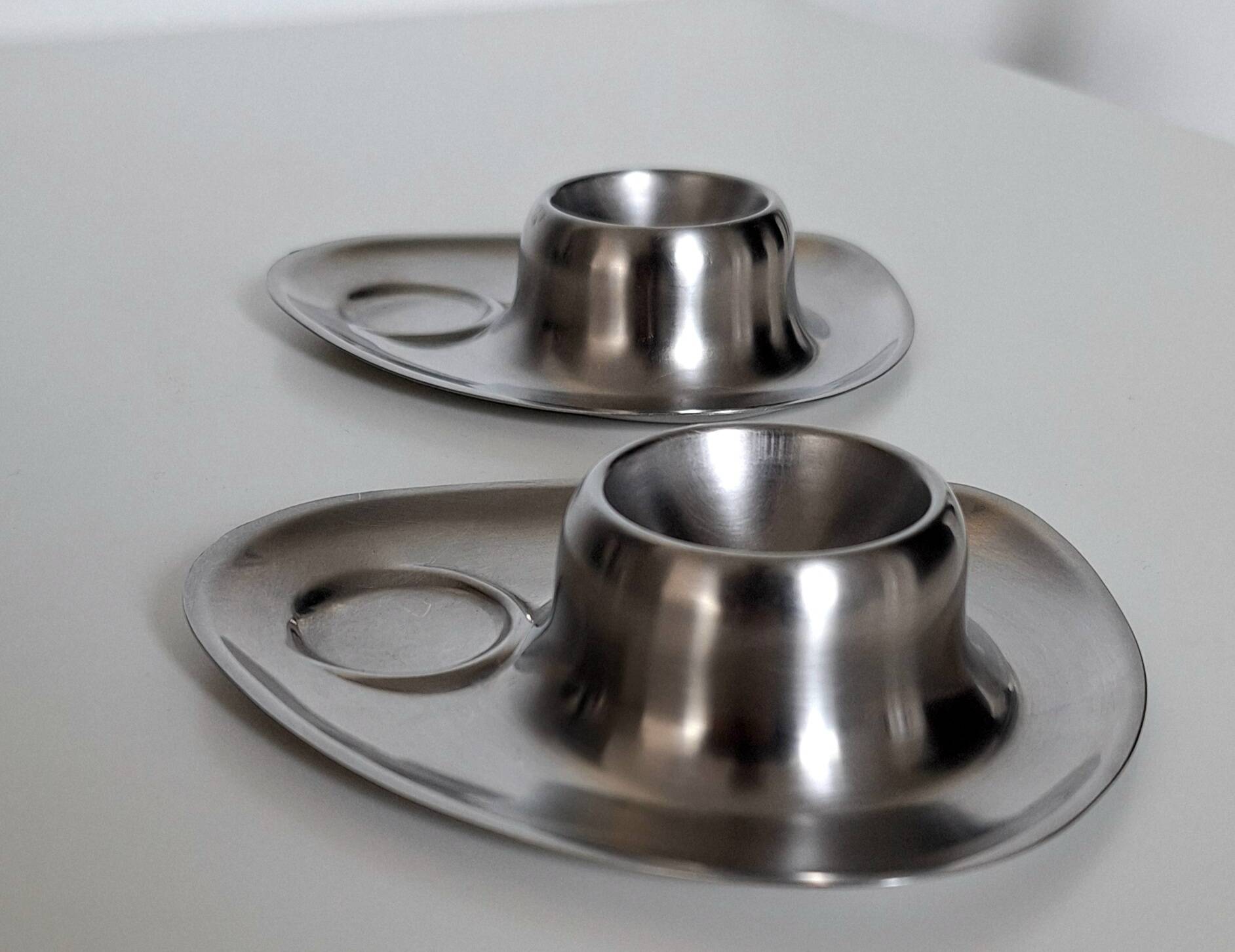 Vintage stainless steel egg cup