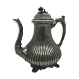 Silver metal teapot