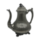 Silver metal teapot