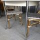 Vintage round table and 2 bistro chairs