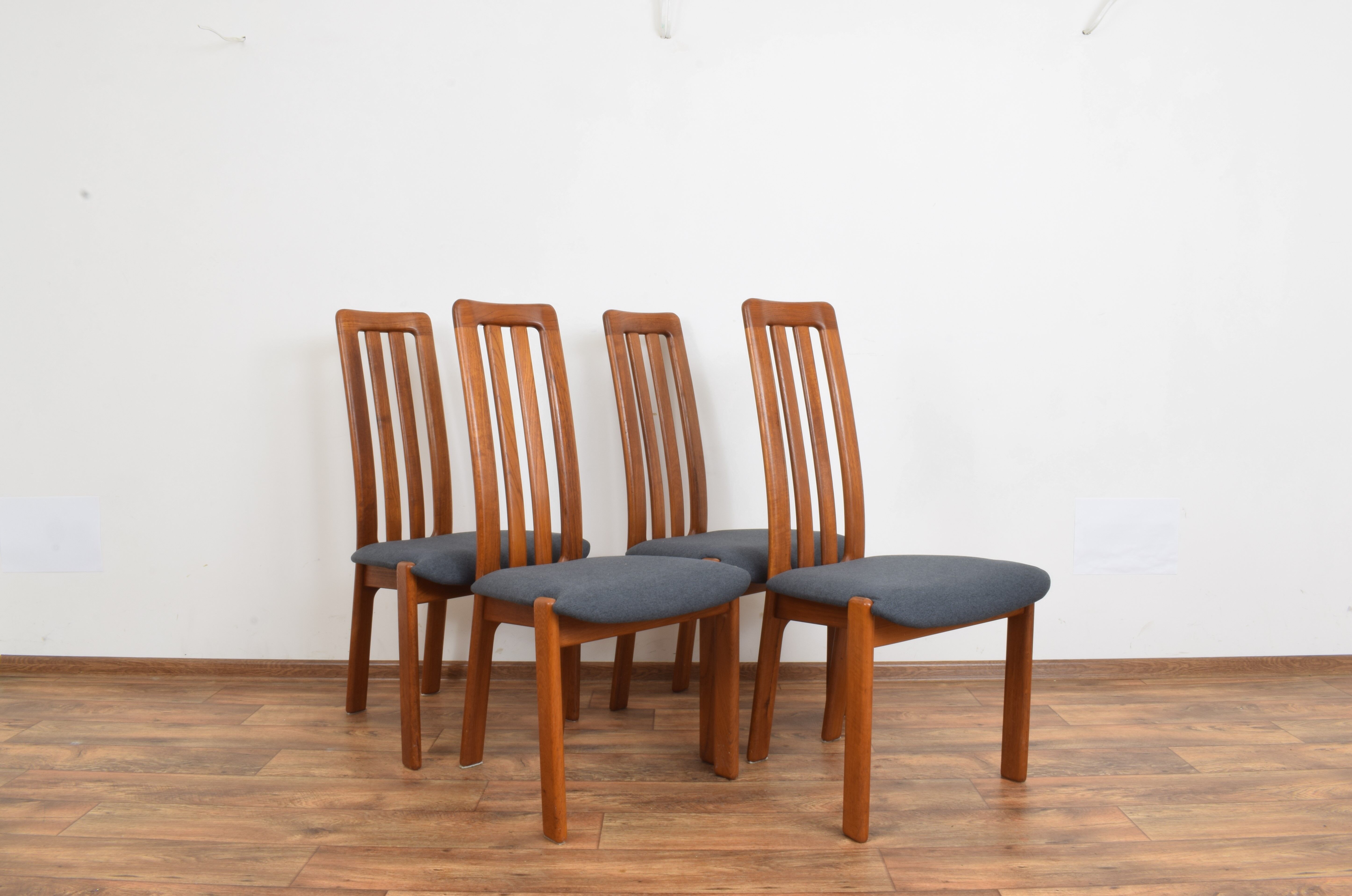 Danish teak dining chairs, set of 4