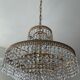 Crystal grapevine waterfall chandelier