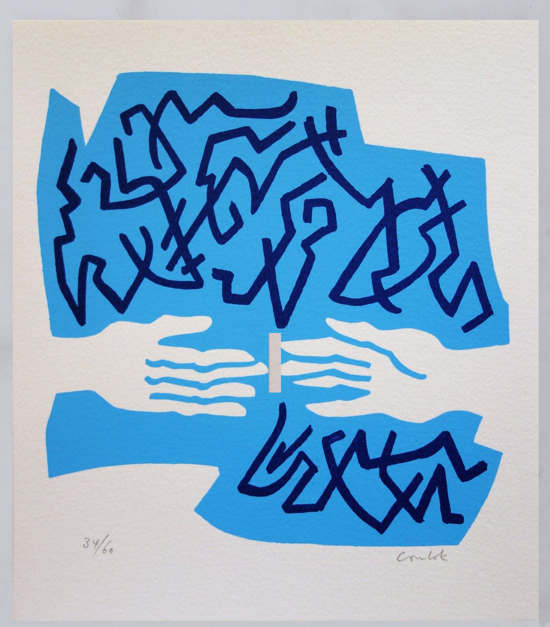 Jean coulot: friendship, original signed silkscreen print