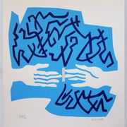 Jean coulot: friendship, original signed silkscreen print