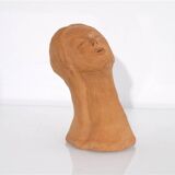 Terracotta bust of a woman 1970