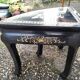Coffee table Asian décor inlaid with vintage antique mother-of-pearl