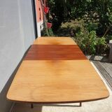 Scandinavian table 2 extensions teak "tray in its juice"