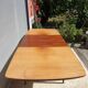 Table scandinave 2 allonges teck "plateau dans son jus"