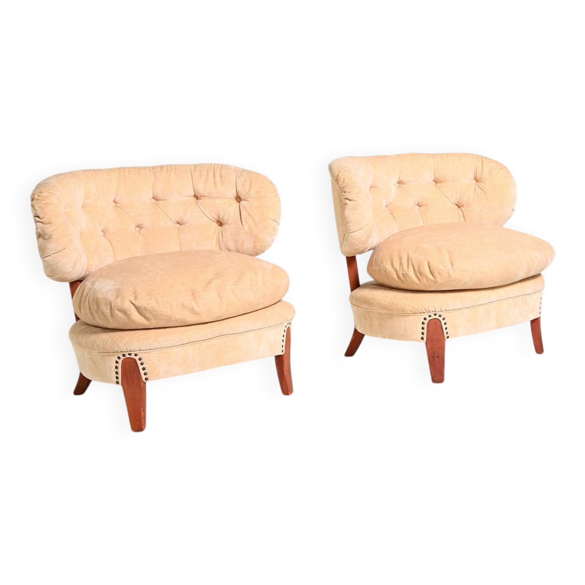 Pair of armchairs by Otto Schulz for Boet, 1940s