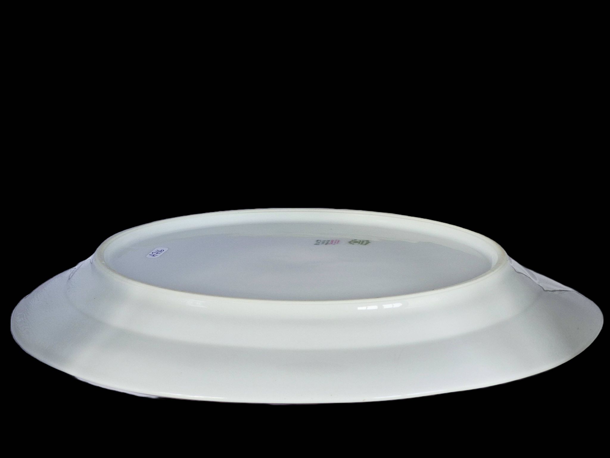 Large oval dish in Limoges porcelain by Bernardaud & Cie – Art Deco