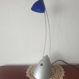 Corolla articulated reading light in blue glass