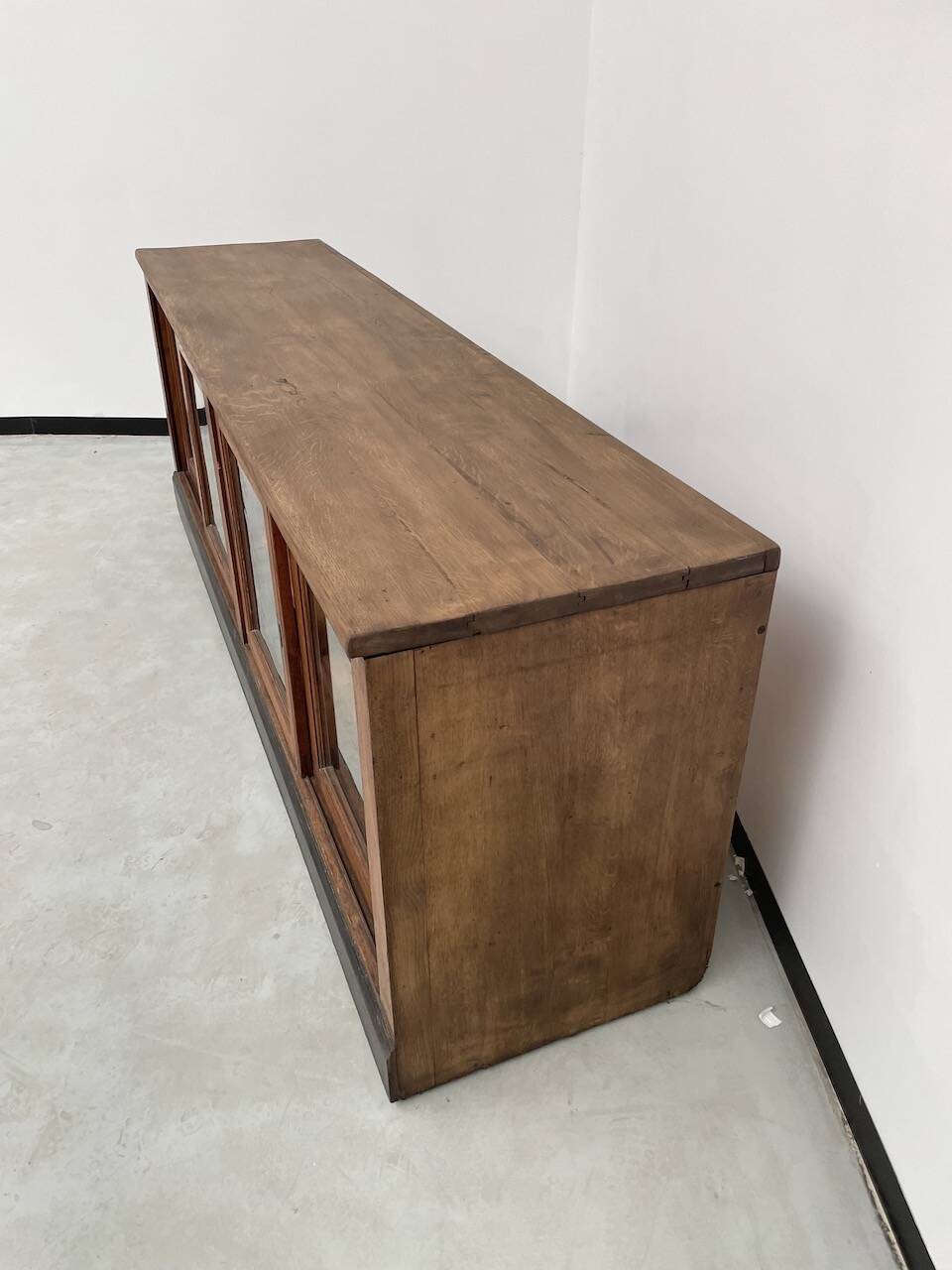 Enfilade de métier XXL chêne portes vitrées